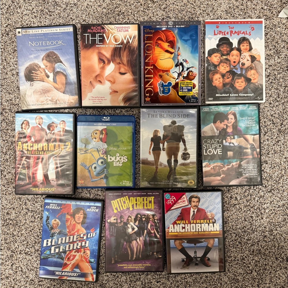 Set of 11 DVD’s